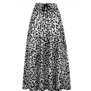 SHEIN: Plus Women's Elastic Waist Leopard Print A-Line Maxi Skirt | XL | NWOT